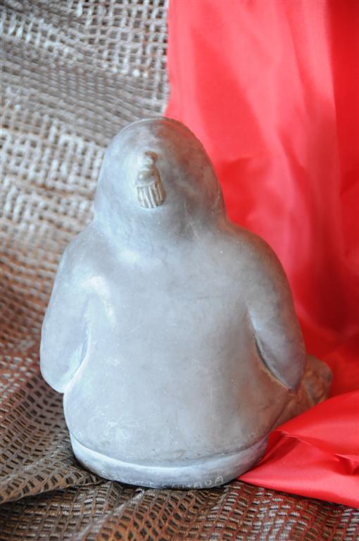 Old Eskimo Carving / Casting Statue from Abbott Canada… beautiful display piece