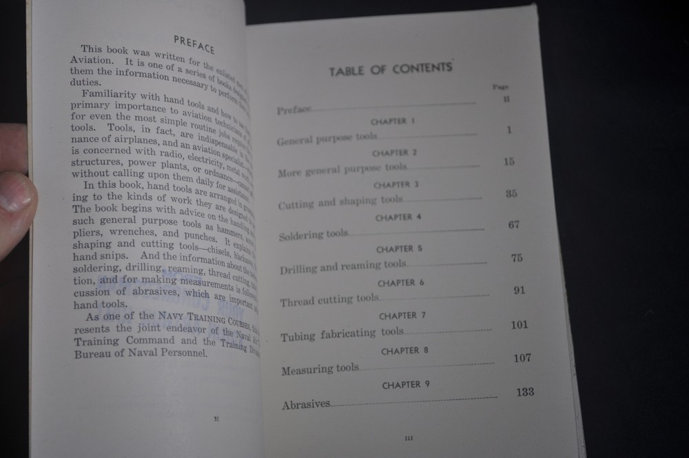 *WW2* 1944 Hand Tools - US Navy Training Course