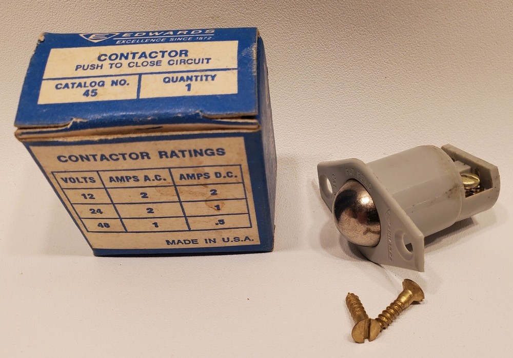 EDWARDS No. 45 Roll Ball Switch ( 12V 2A, 24V 2A, 48V 1A)