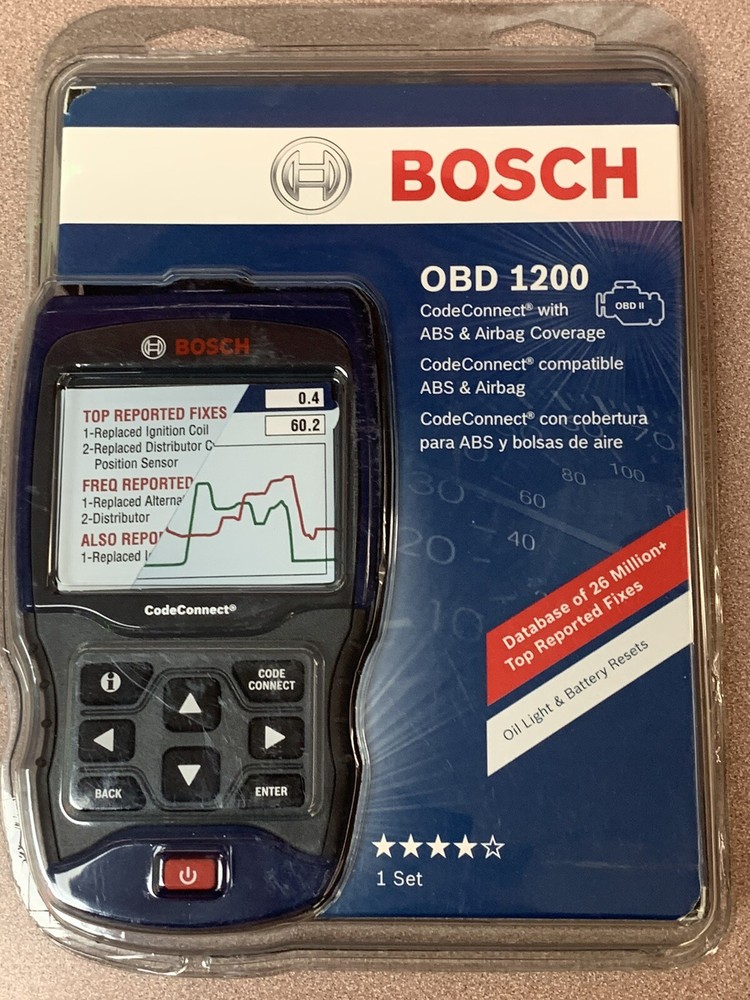 BOSCH OBD1200 Code Connect with ABS Coverage **SEALED**