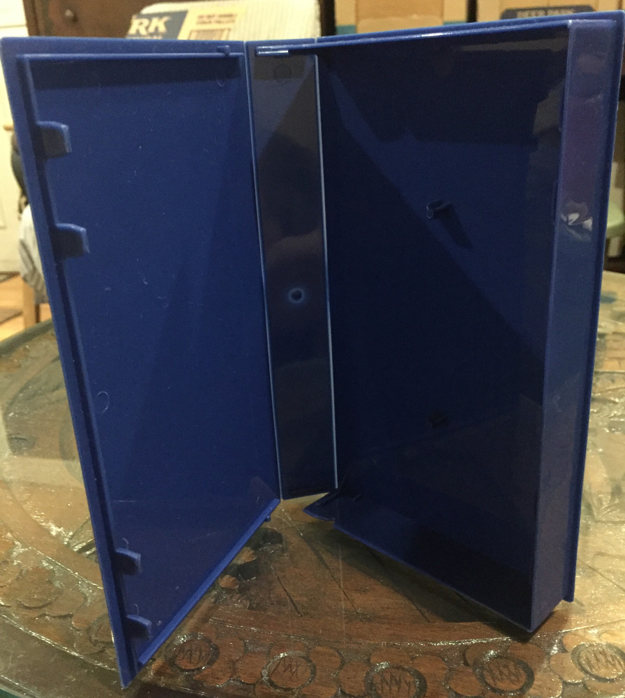 VHS Hard Clam Shell Case blue NEW !! library storage