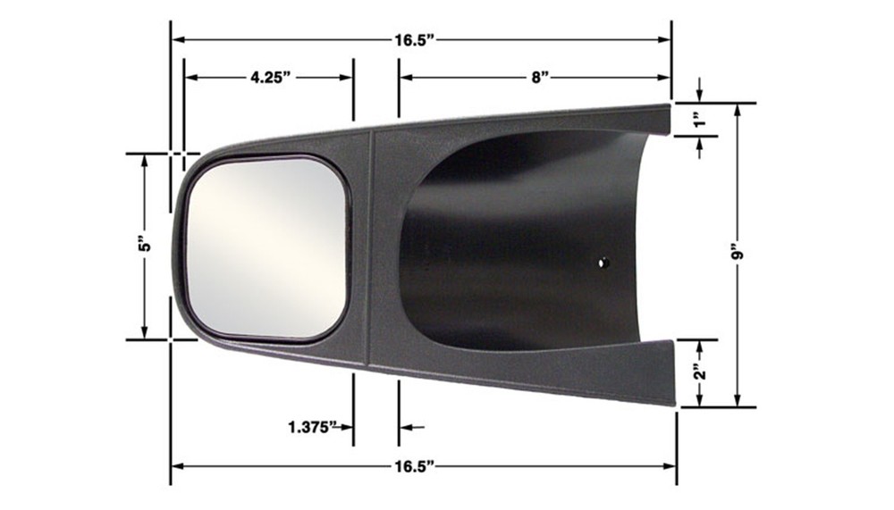 CIPA Mirrors 11600 Custom Towing Mirror Set