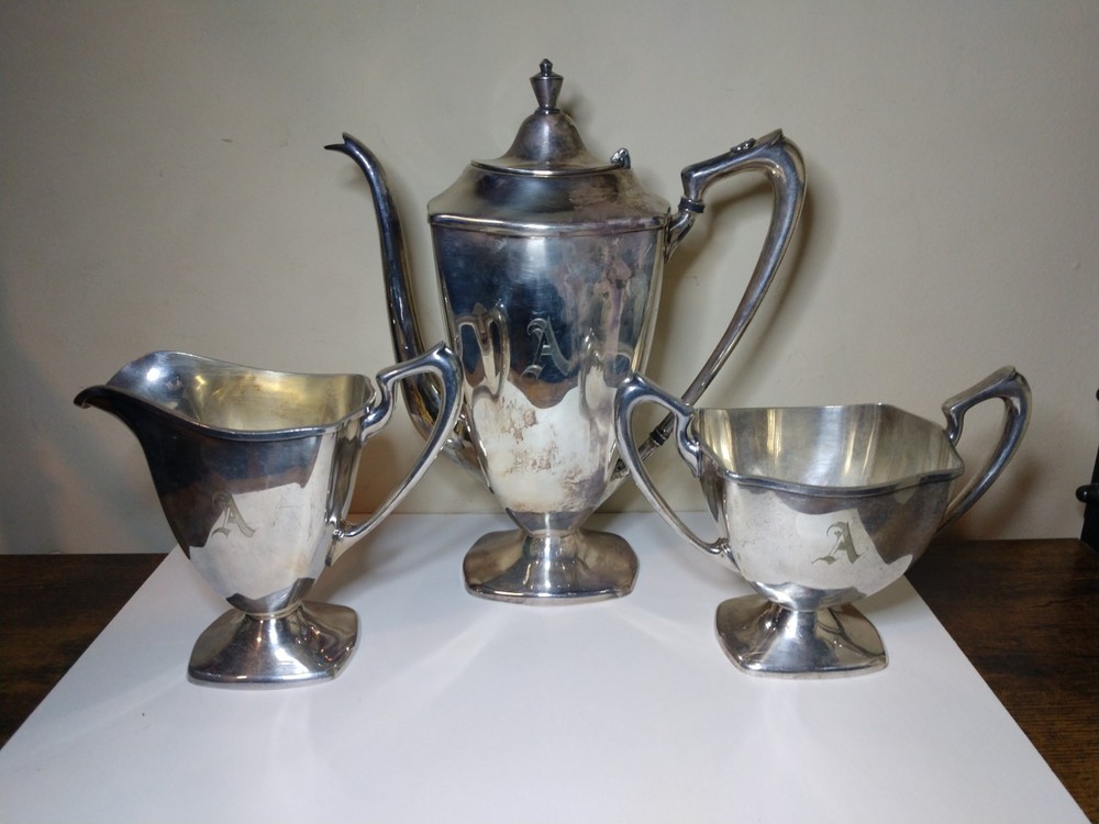 Bailey Banks & Biddle Silver Plated Tea Set