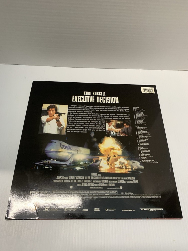 Executive Decision NTSC US LaserDisc 1996 Action Movie Uncut Version