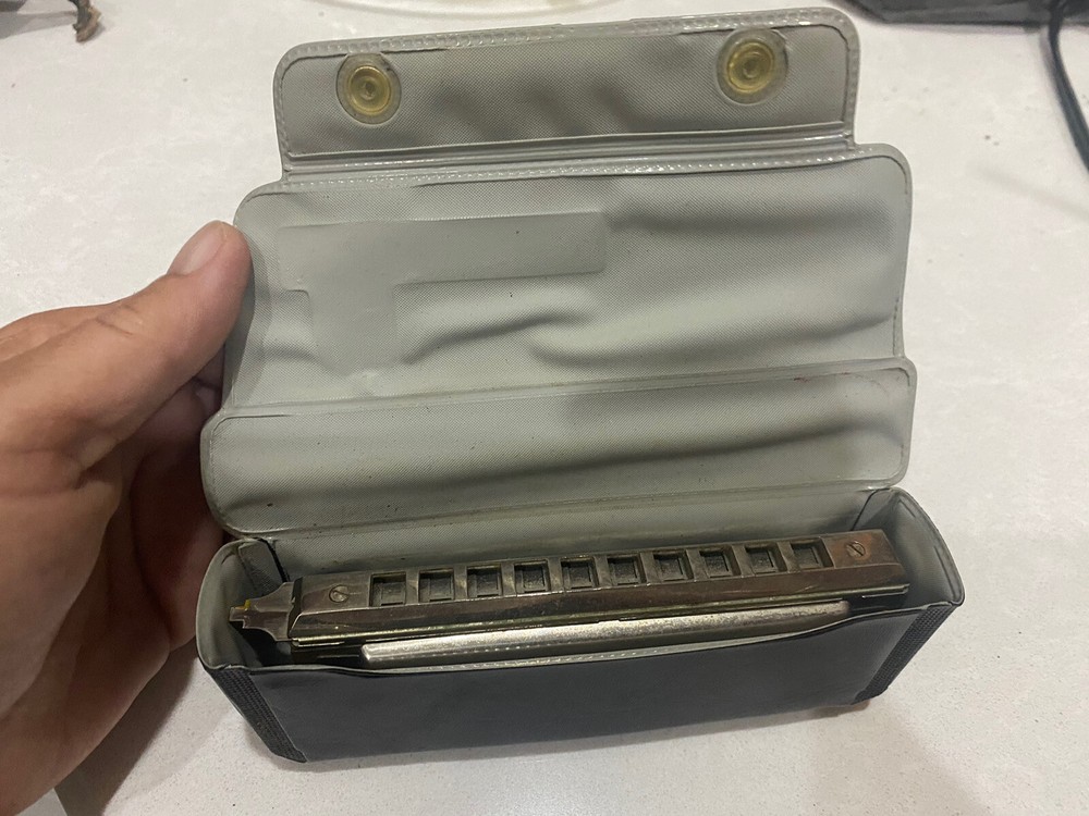 Vintage M. Hohner The Chromonica Chromatic Harmonica 260 with Case Germany