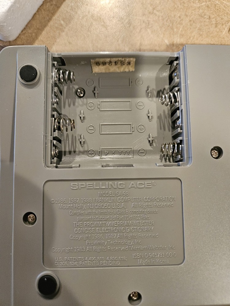 Vintage Franklin Spelling Ace Computer Second Edition