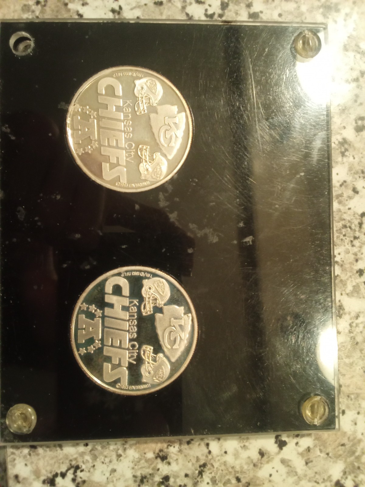 Joe Montana & Marcus Allen Kansas City Chiefs Collectors Set 2 1oz .999 Silver