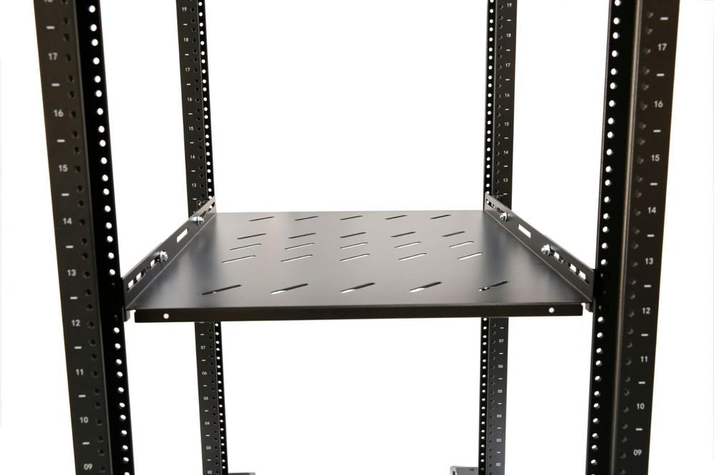 28U 4 Post Open Frame 19" Data Network Desktop 24in Deep Server/Audio Rack 800MM