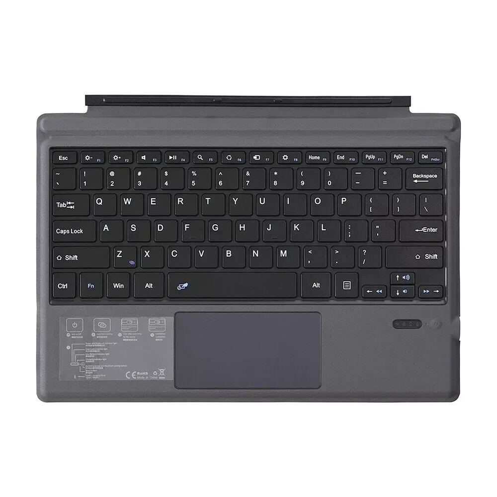 For Microsoft Surface pro 3/4/5/6/7 Wireless Keyboard PU Leather Case Cover