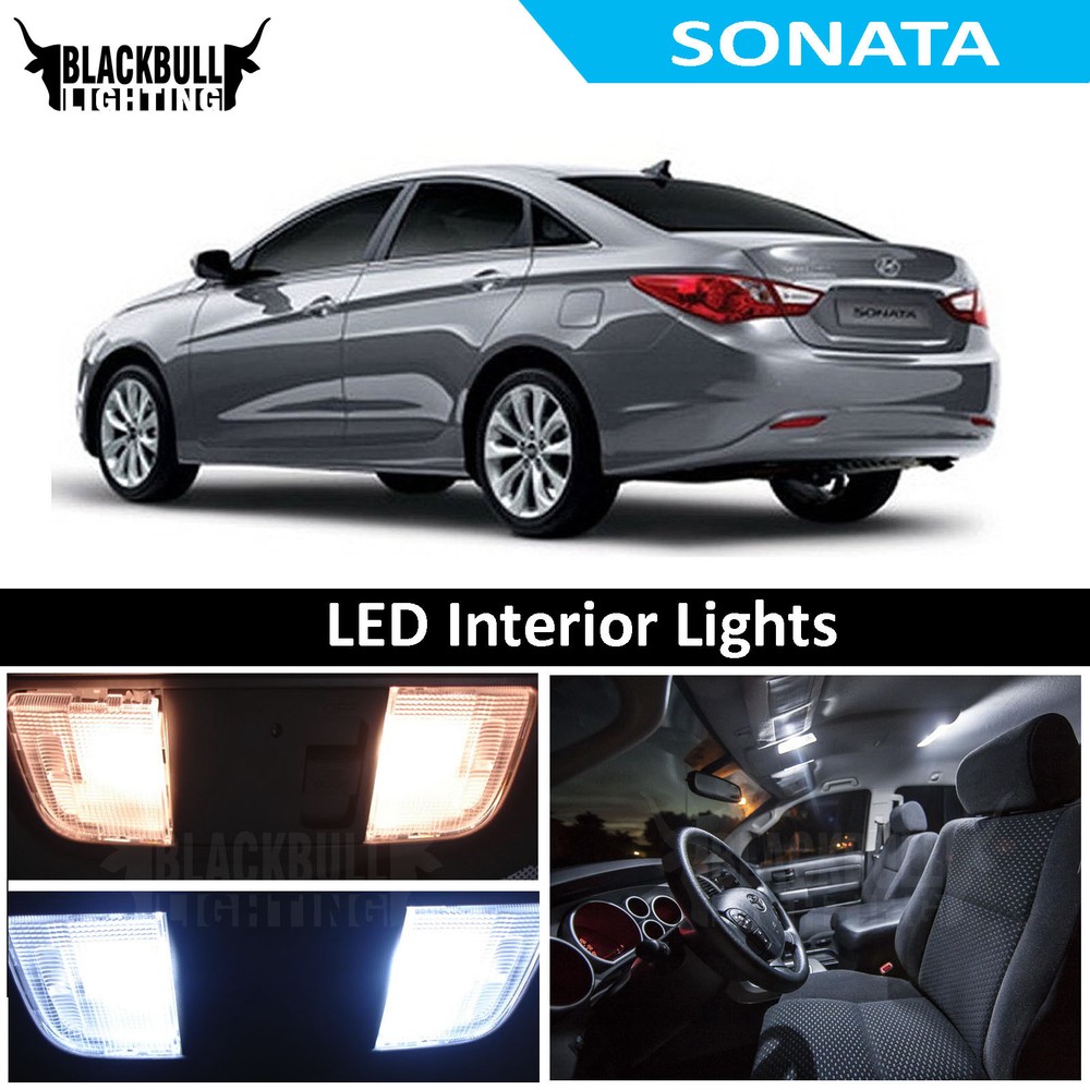 White LED Interior Light Replacement Kit for 2011-2014 Hyundai Sonata 8 BULBS
