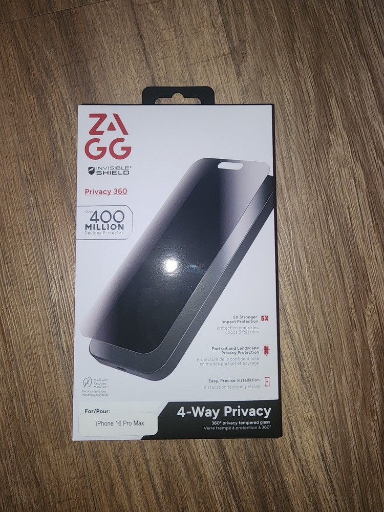 ZAGG Invisible Shield Privacy 360 Protect Screen Protector for iPhone 16 Pro Max