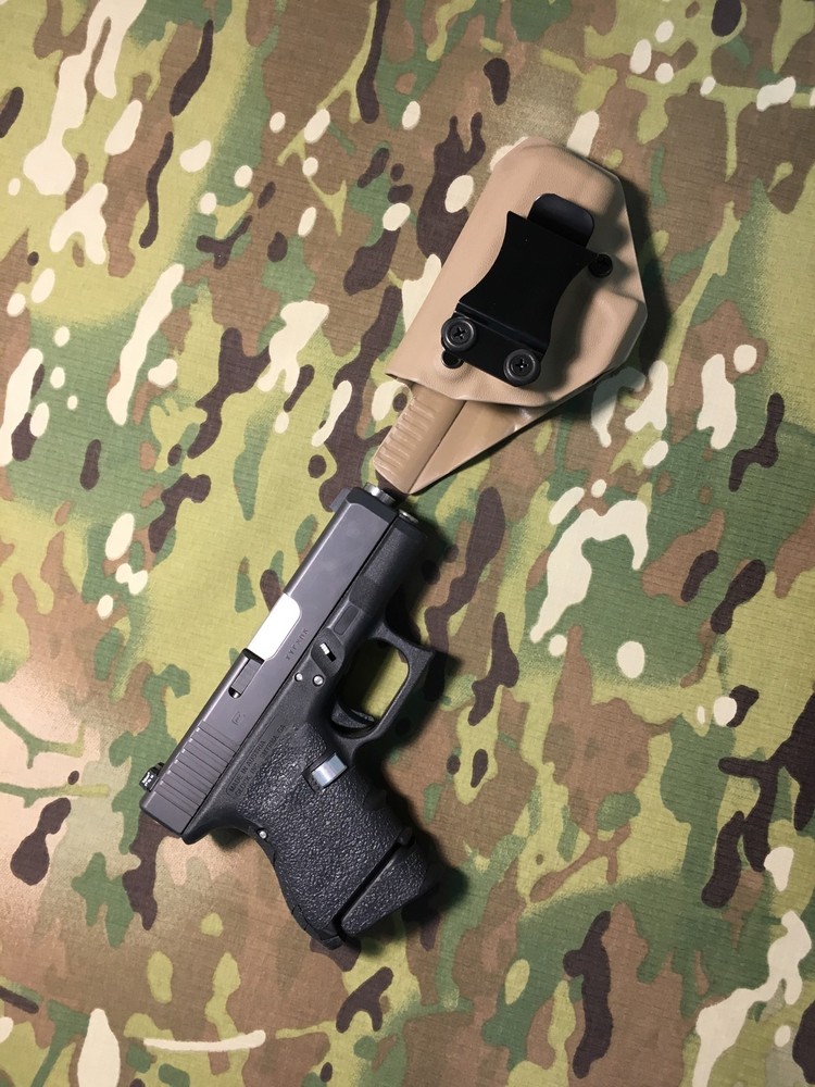 FDE Kydex IWB for Glock 26/27 Holster - Appendix Draw *MC