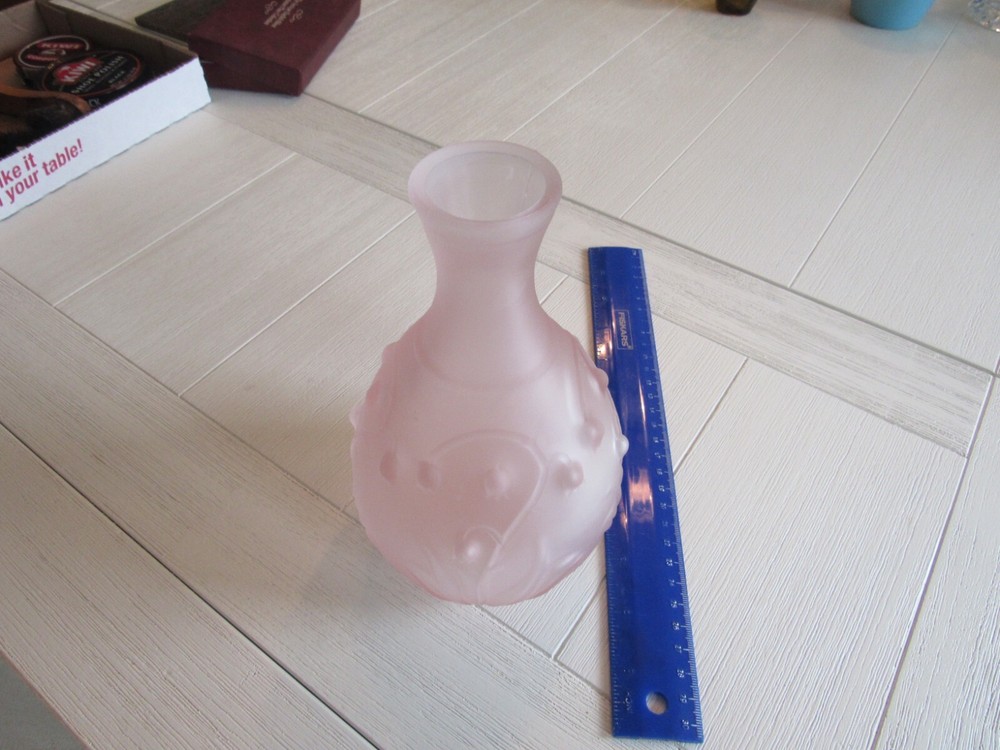 Pink Hobnail Decorative Vase