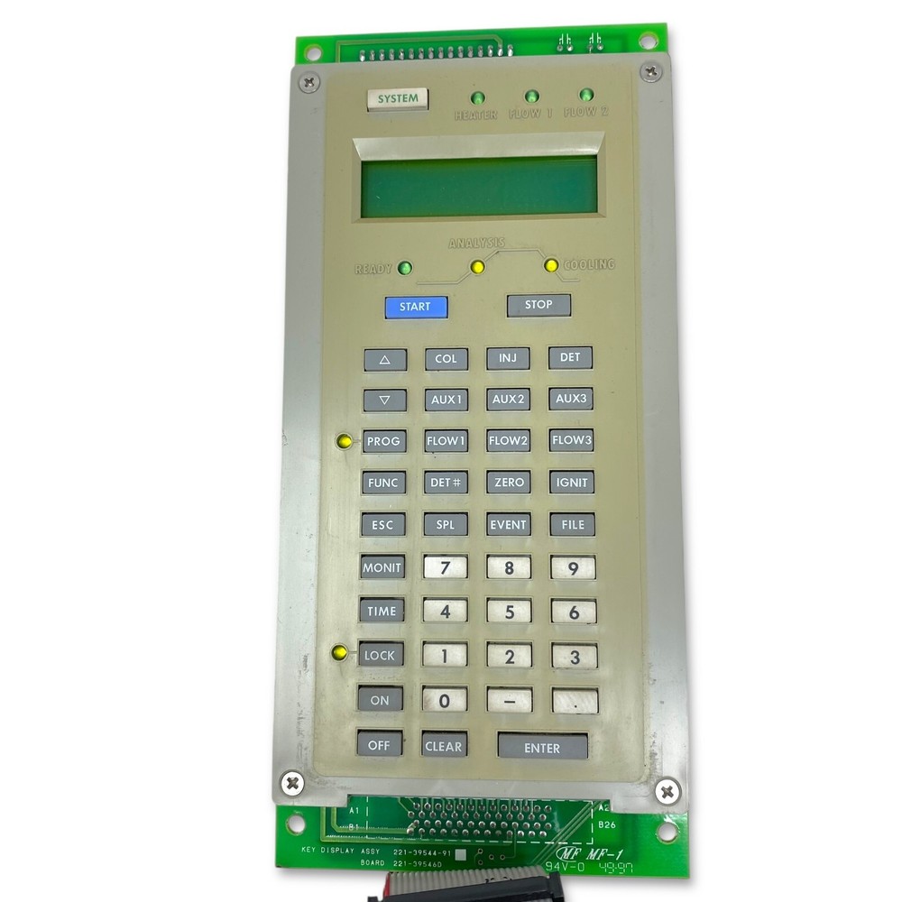 Shimadzu GC-17A Gas Chromatograph Front Panel Display Keypad Keyboard Controller