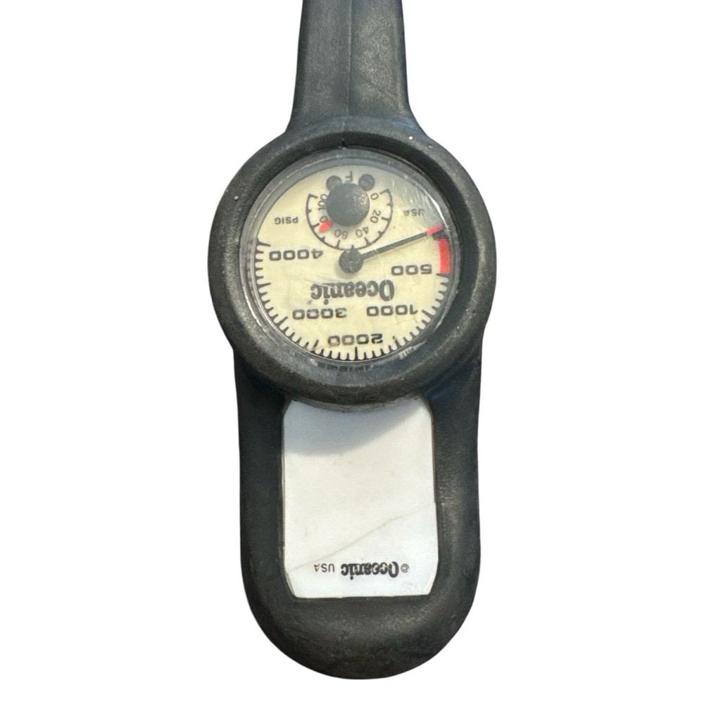 Oceanic Scuba Dive Regulator Data Max 2 PSIG 4,000 Gauges & Compass Untested