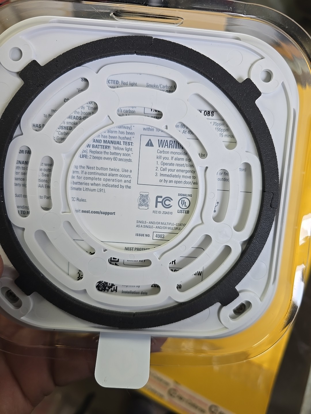 Nest Protect Smoke and Carbon Monoxide Alarm Smart Sensor