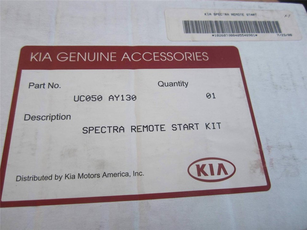 OEM 04-09 Kia Spectra Remote Control Engine Start Starter Security System Kit