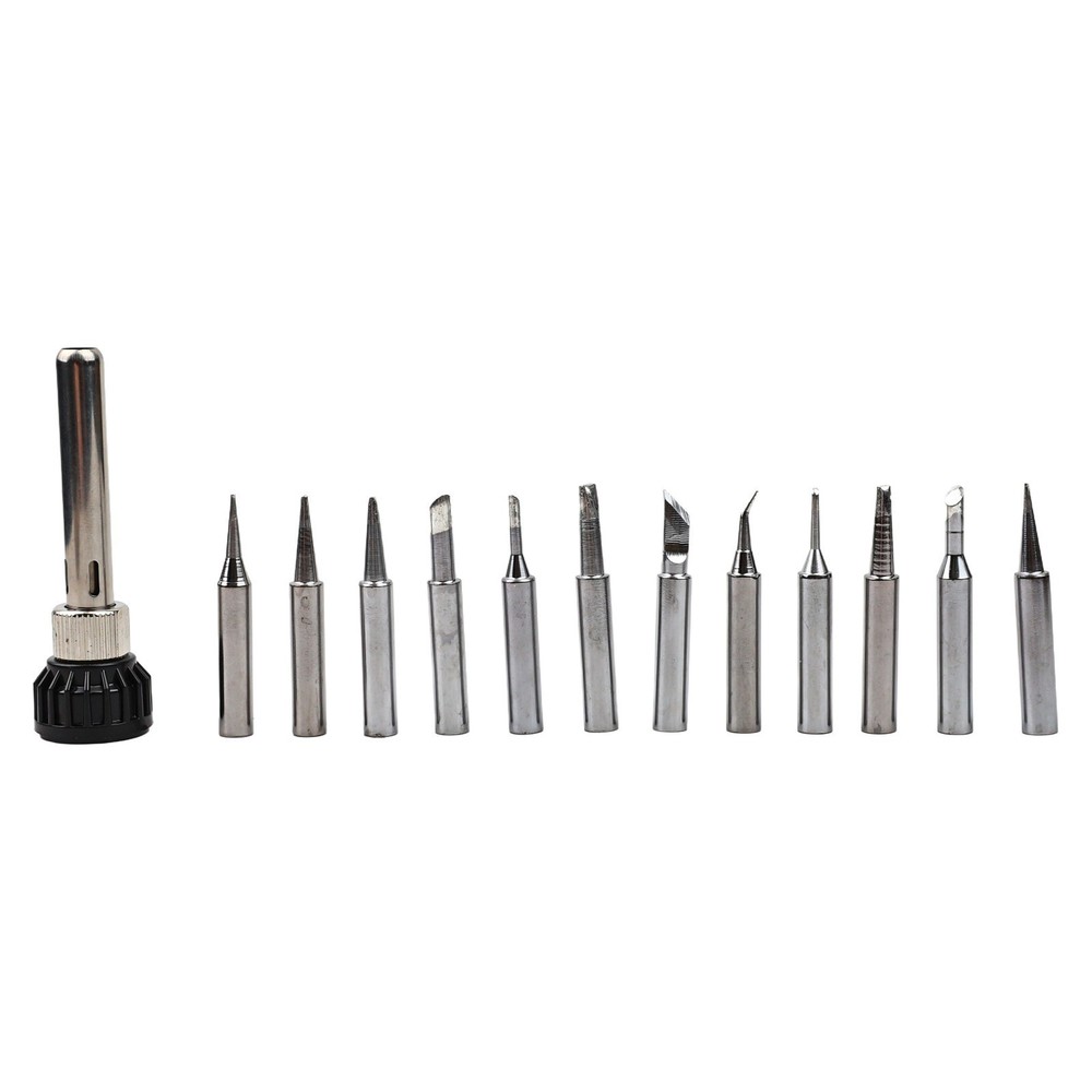 Station Tool Soldering Iron Tips Silver 4.2cm W/Handle Adapter High Quality