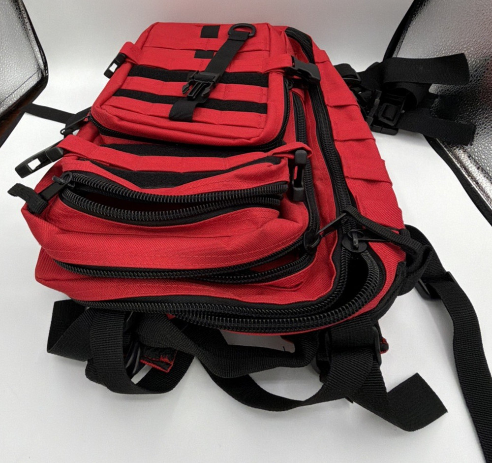 Tactical Backpack Assault Pack Rucksack Molle Bag Red