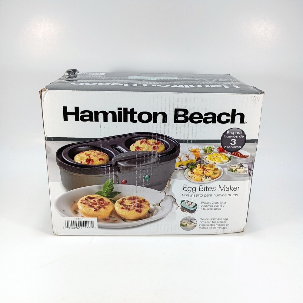 Hamilton Beach Egg Bites Maker With Hard Boiled Egg Maker New Open Box