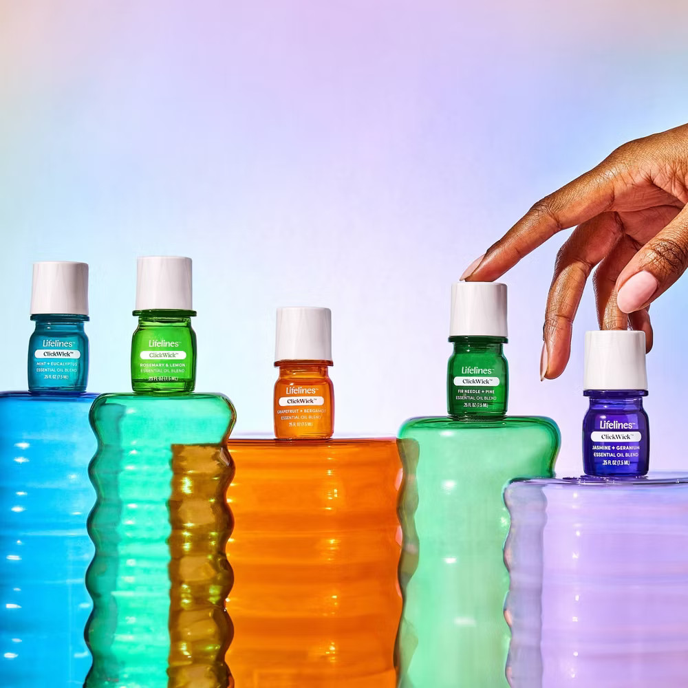 Lifelines Flameless Candle Diffuser - Frosted Glass Cream