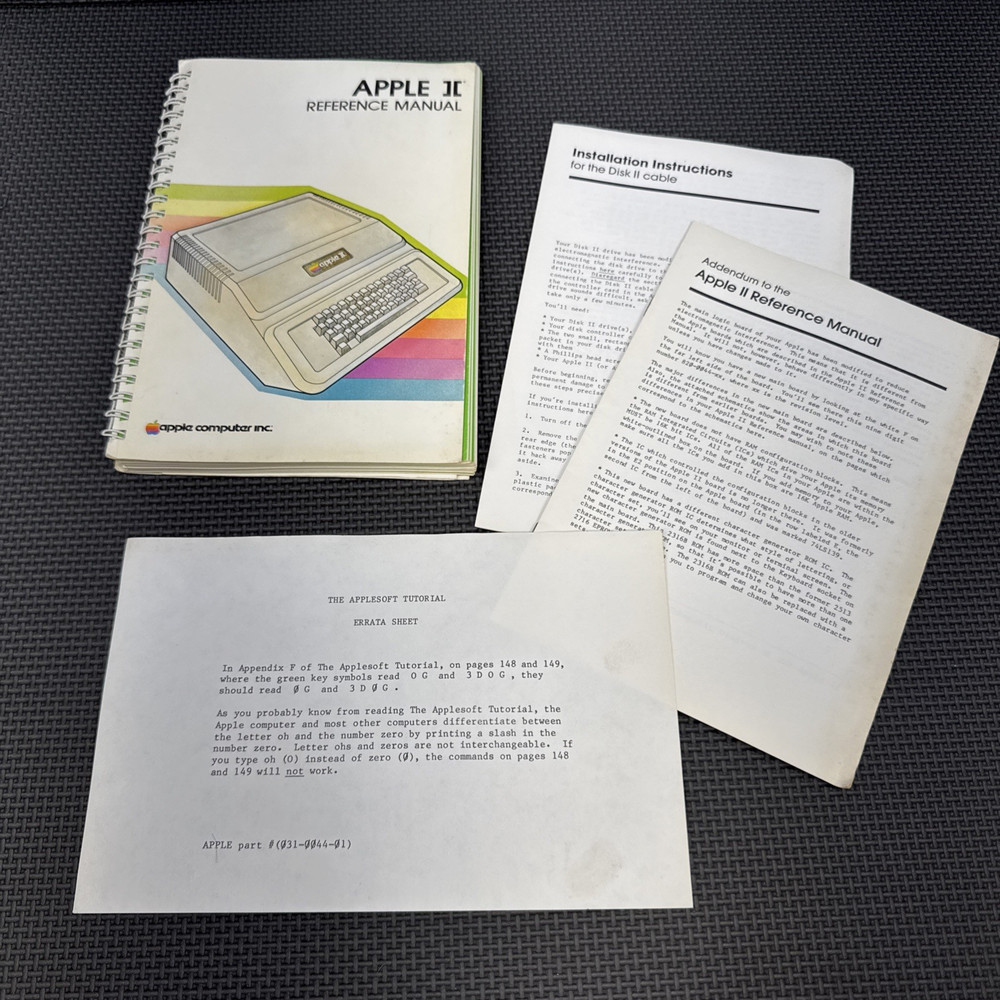 Vintage Apple II Reference Manual