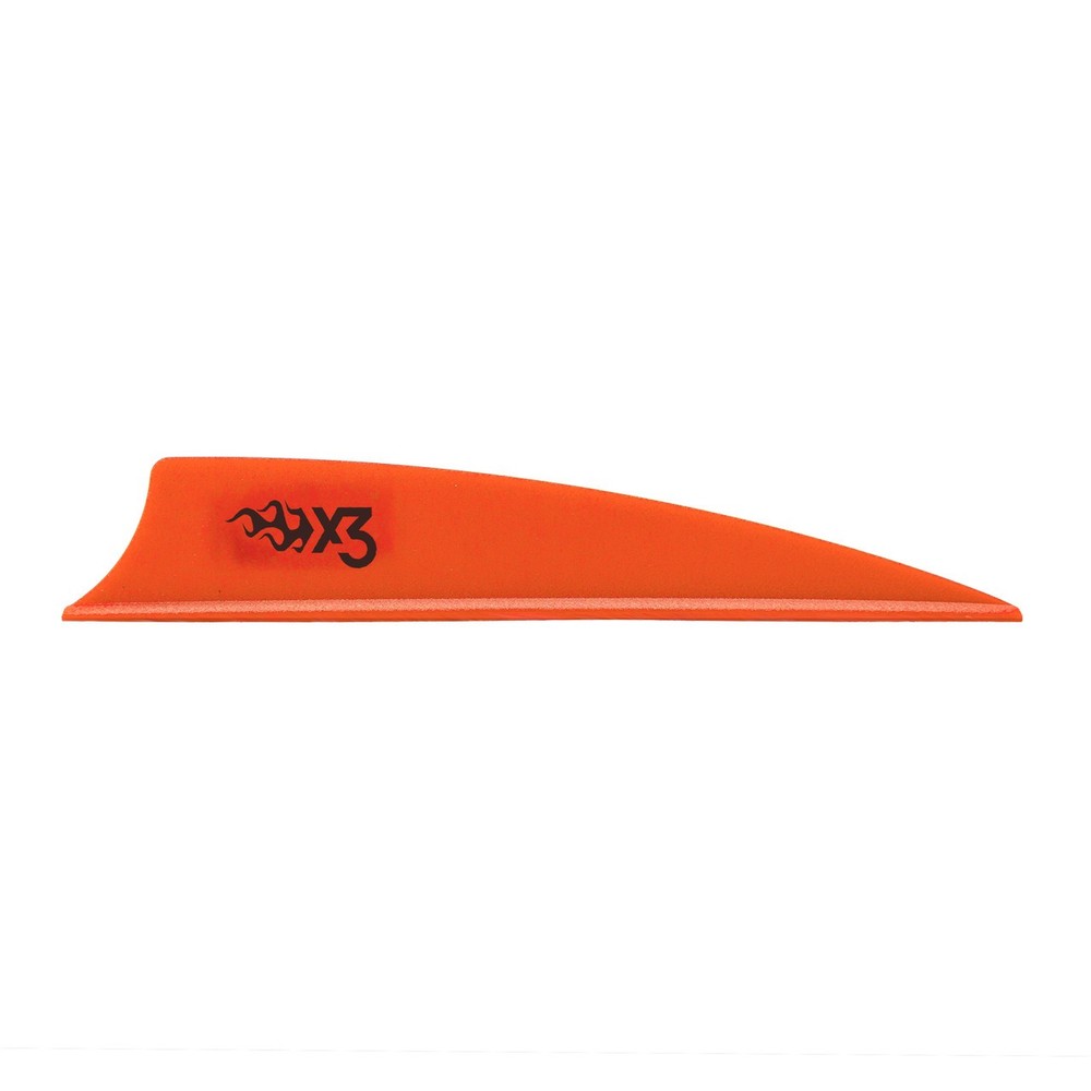 Bohning X3  3" Vane 36 PK Neon Orange