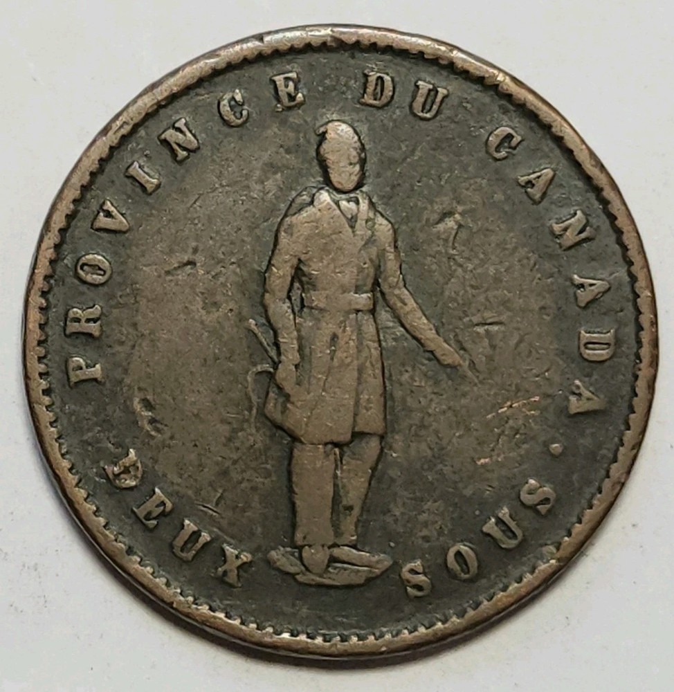 1852 Quebec Canada One Penny 0805