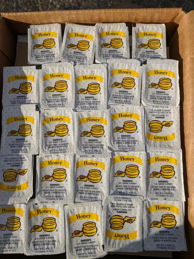 HEINZ HONEY SINGLE SERVE 2 Pack 100 Packets Total KOSHER PLEASE READ DESCRIPTION