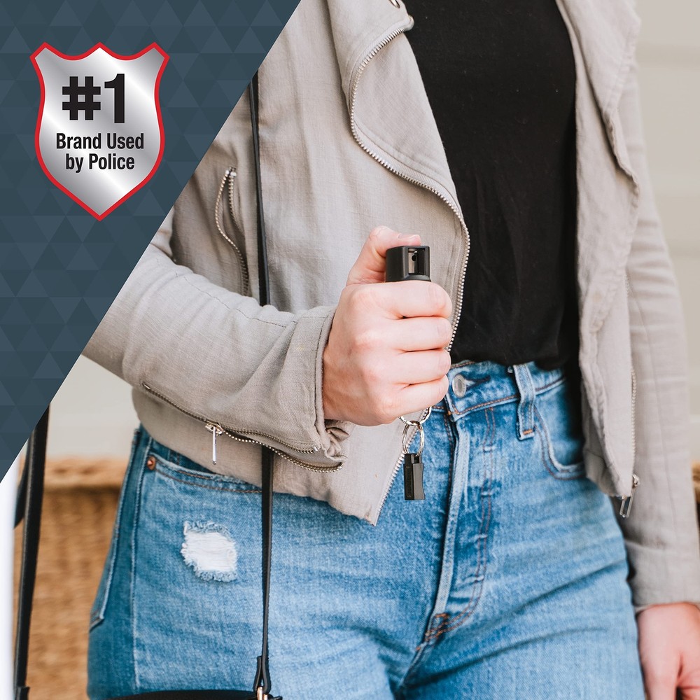 SABRE Pepper Spray Quick Release Keychain for Easy Carry and Fast Access