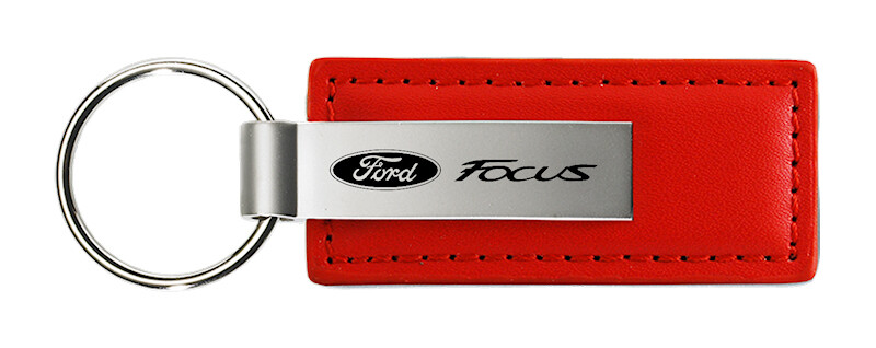 Ford Focus Leather Keychain (Red)