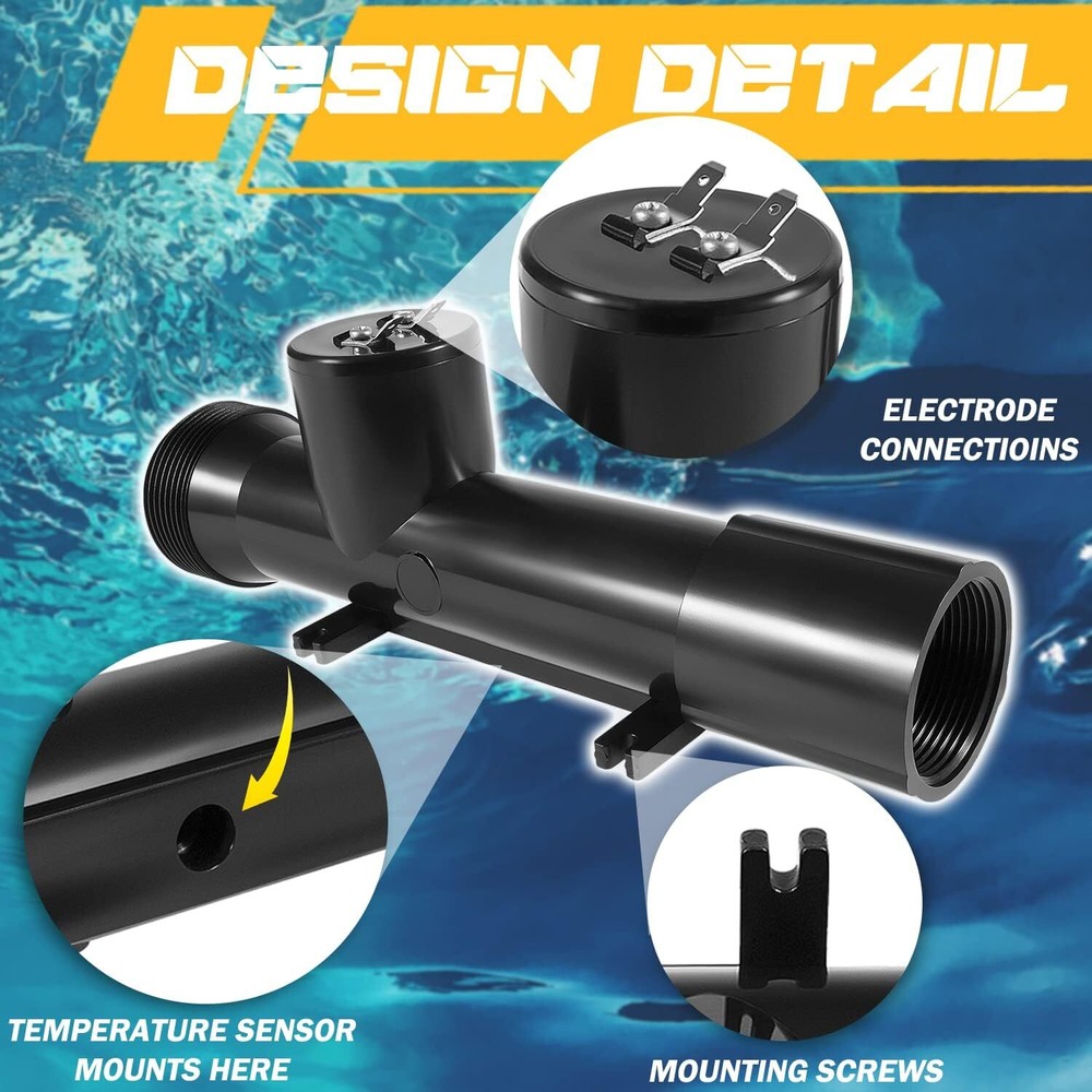 Swimming Pool Ionizer Replacement Chamber for Power Ionizer System 4CH4002-R😍