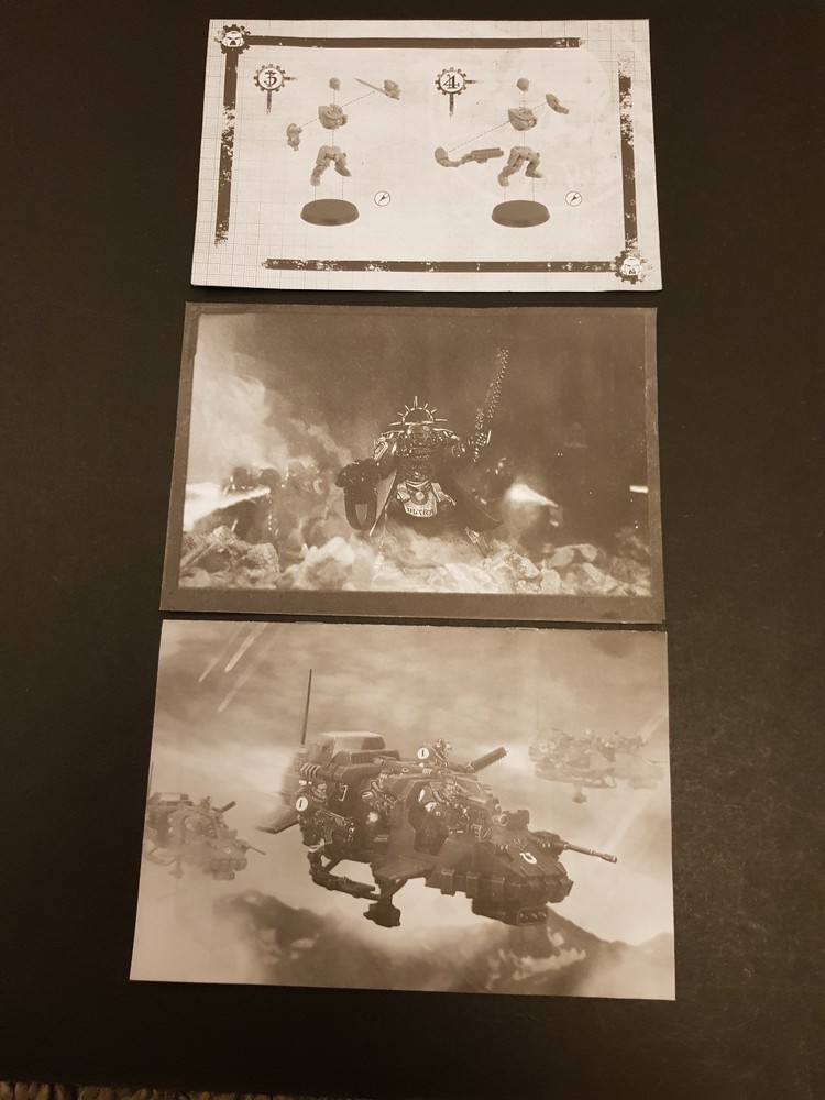 Warhammer 40,000 40K Space Marine Megaforce EMPTY BOX ONLY + Some Model Sheets