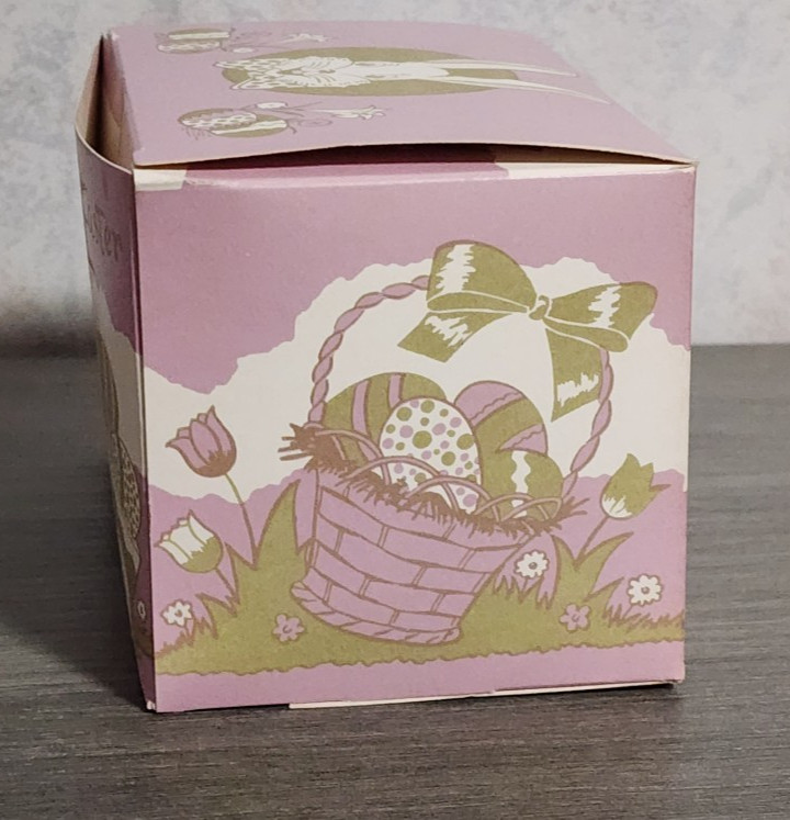 Vintage Easter Cardboard Candy Box With Easter Bunny