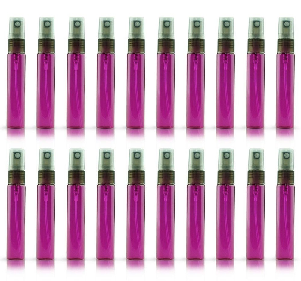 20 Pack Set 10ML Protable Refill Bulk Atomizer Spray Travel Perfume Bottle