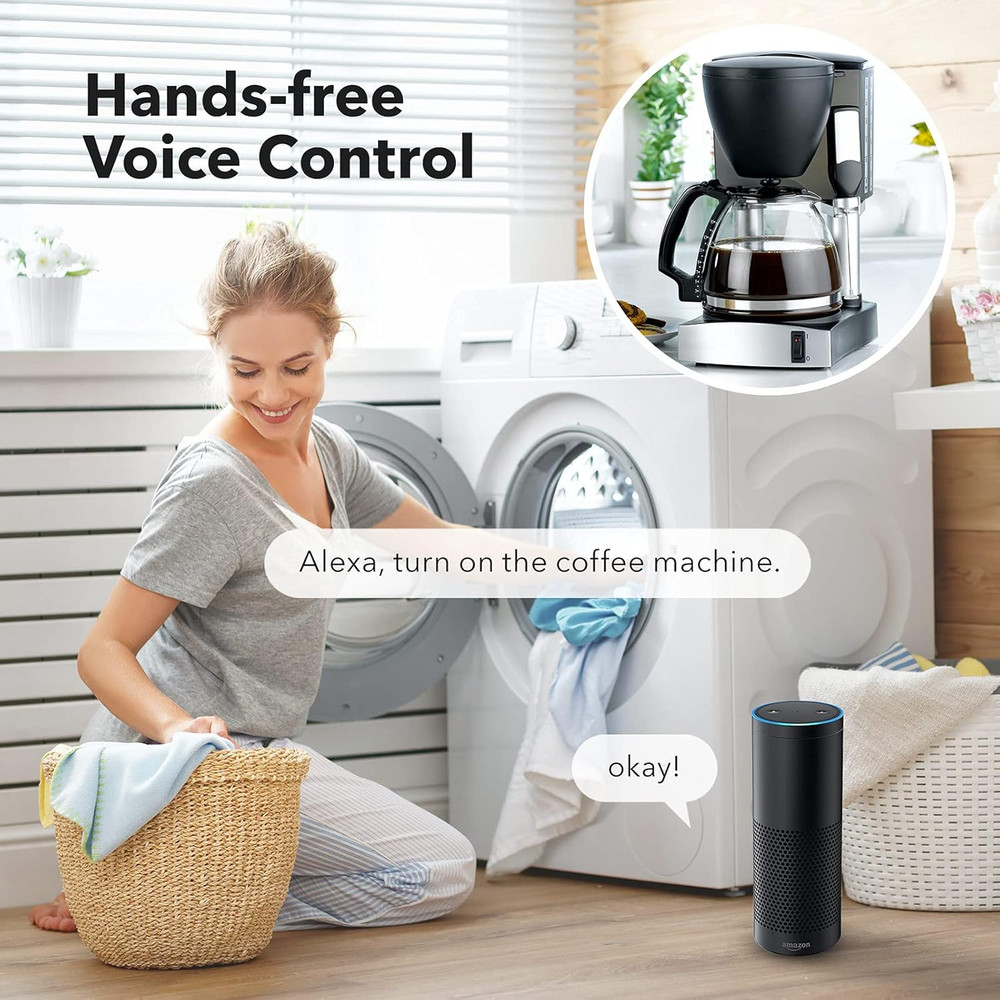 BN-LINK Wifi Heavy Duty Smart Plug Outlet, No Hub Required with Timer Function,