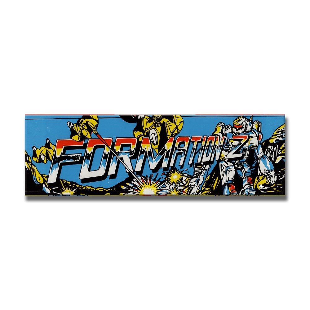 Formation Z Premium Arcade Marquee Insert Reproduction Header Backlit