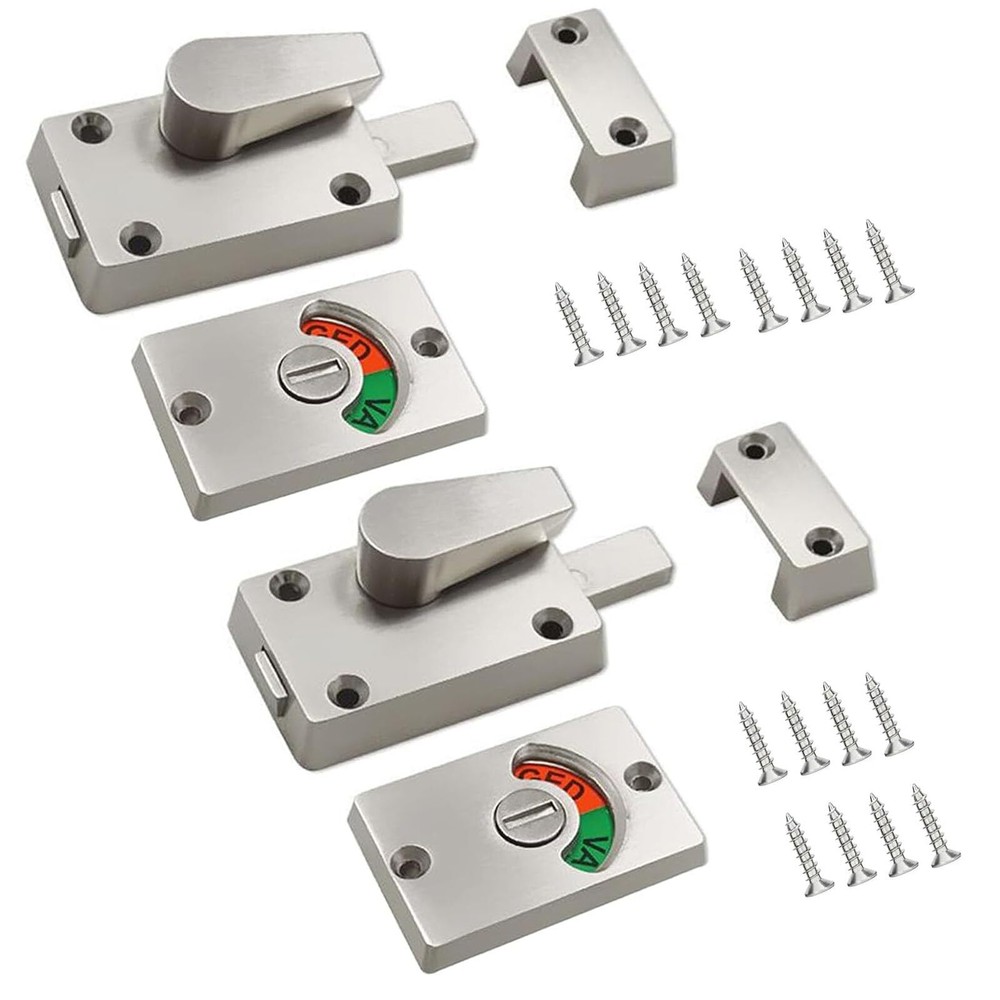 2Pcs Latch Indicating LockLatch Indicator BoltPrivacy Partition Indicator Loc...