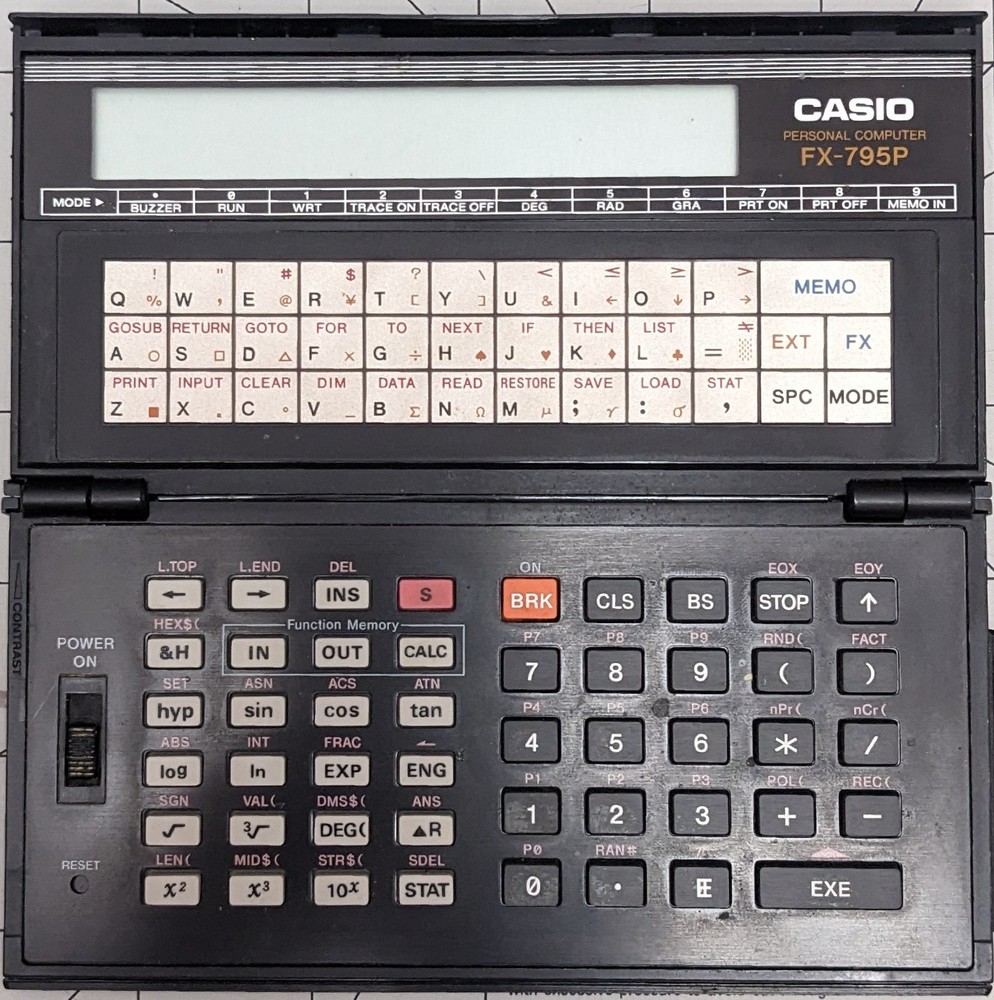 Vintage CASIO FX-795P Pocket Personal Computer