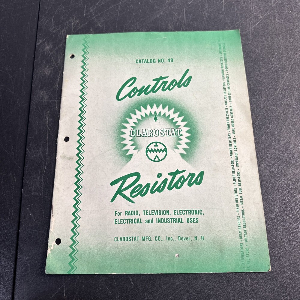 Controls Clarostat Resistors. Catalog No 49