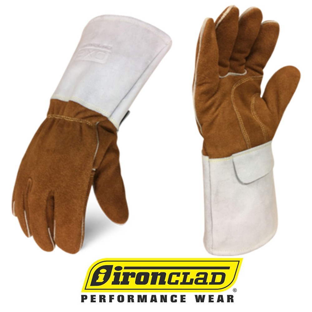IronClad Split Leather Welding Gloves EXO2 MIG Welder Gloves - Select Size