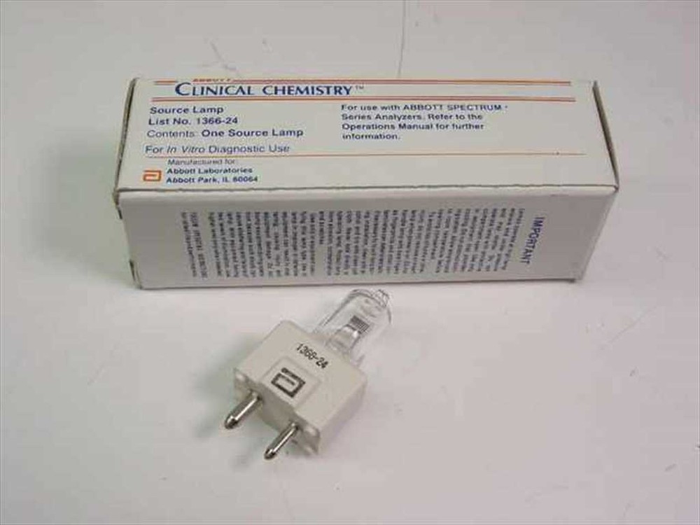 Abbott 1366-24 One Source Lamp for Spectrum Analyzers - New Open Box
