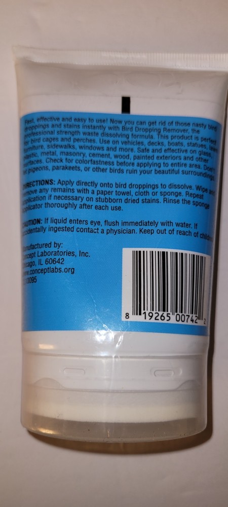 4 Oz Bird Dropping Remover, Bird Dropping Remover, 2 Pack