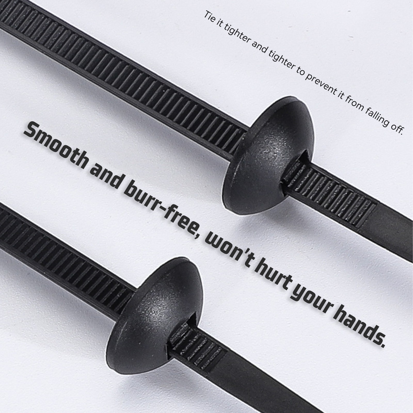 100PCS Nylon Cable Tie Buckle Self Locking Car Body Fastener Clips