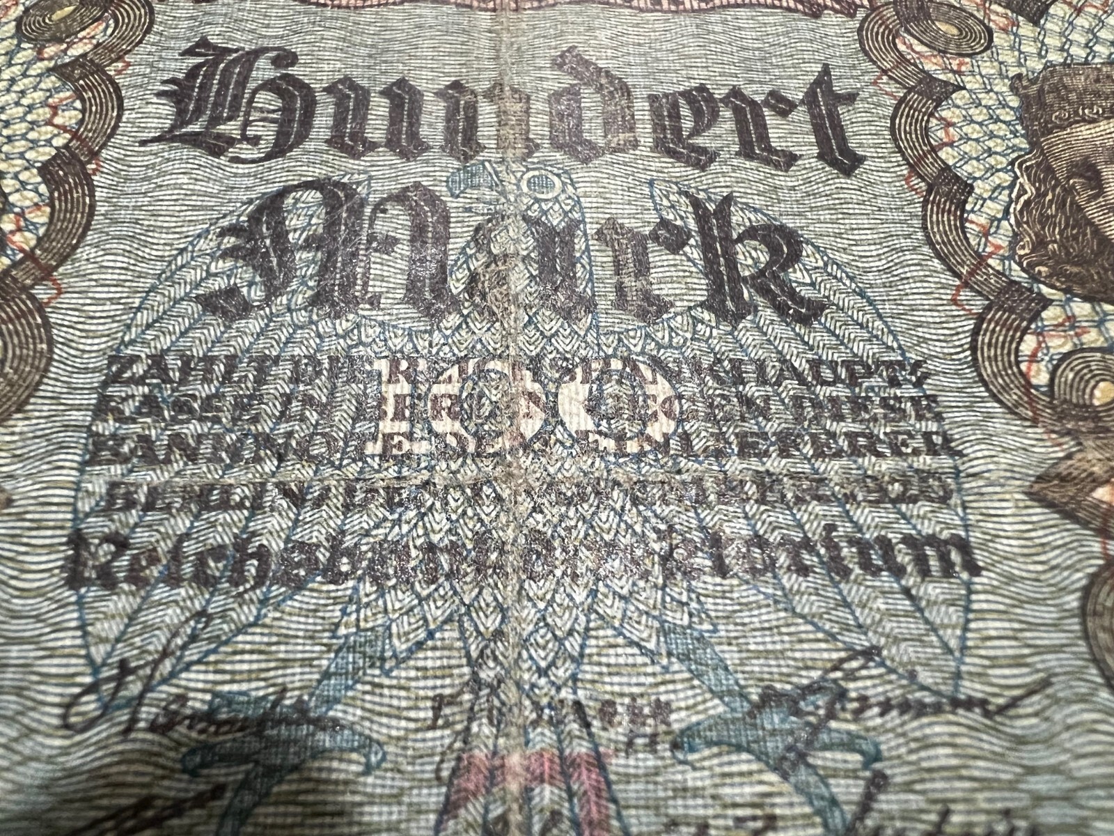 2x 1920 German 100 Mark post WWI WW1 Banknote Paper Money Kaiser Pre Hitler Nazi