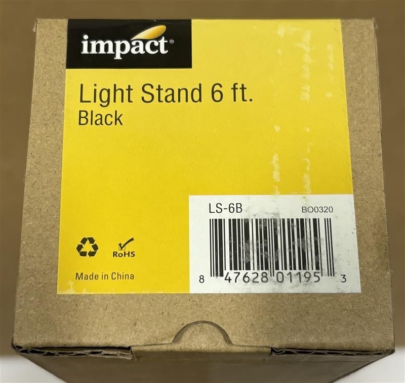 Impact Light Stand 6 Ft. BLK (LS-6B)
