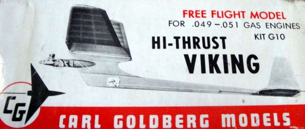 Goldberg's VIKING HI-THRUST PLAN + BUILDING ARTICLE for 1/2A FF Model Airplane
