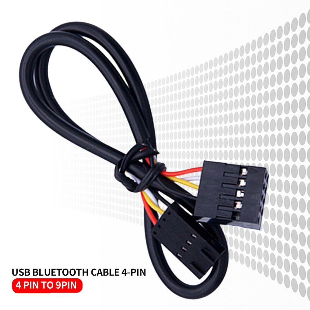Bluetooth USB Cable 4-pin to 9-pin Header for NGFF PCI-e Desktop Adapter Card