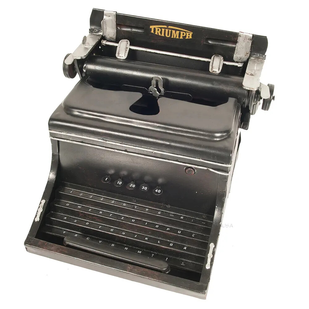 Historic 1945 Triumph Typewriter – Handmade German Display Replica