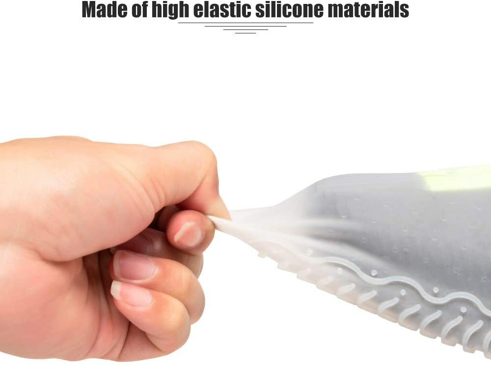 Waterproof Silicone Reusable Rain Shoe Covers Anti-slip Shoes Cover Protector US